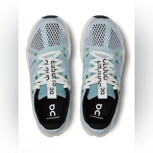 On Cloudsurfer Women Size 9 Shoes White Blue Road Running Trainer Workout